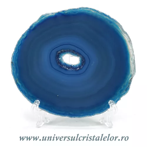 Felie subtire agat albastru unicat m05 Felie subtire agat albastru unicat m05