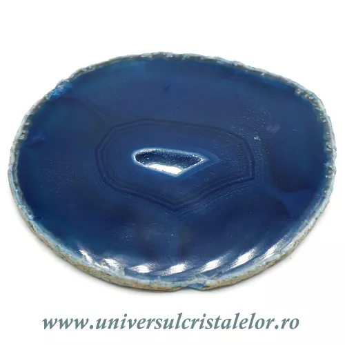 Felie subtire agat albastru unicat m06 Felie subtire agat albastru unicat m06