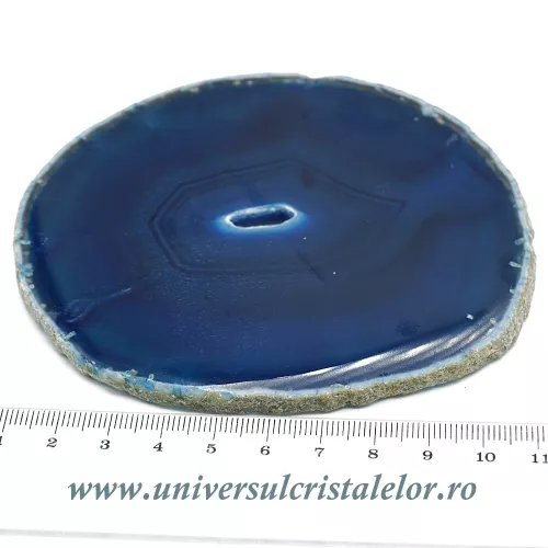 Felie subtire agat albastru unicat m06 Felie subtire agat albastru unicat m06