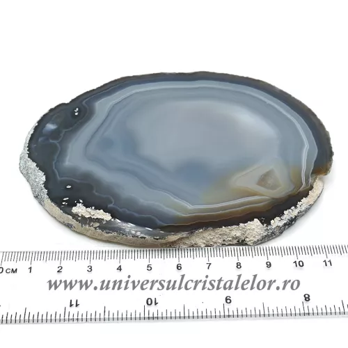 Felie agat natural (cuart) unicat m01 Felie agat natural (cuart) unicat m01