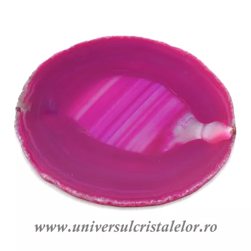 Felie subtire agat roz unicat m02