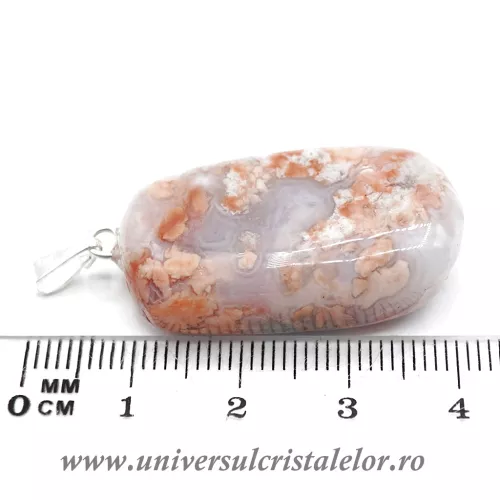 Pandantiv agat vata de zahar m1