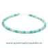 Bratara amazonit rotund - 3 mm