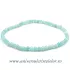 Bratara amazonit rotund fatetat pe elastic - 3 mm
