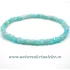 Bratara amazonit cub fatetat pe elastic - 4 mm