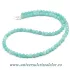 Colier amazonit rotund fatetat - 5 mm