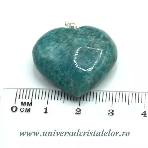 Pandantiv amazonit inima Pandantiv amazonit inima