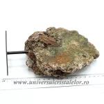 Ametist roz pe suport de metal mineral unicat m10