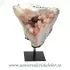Ametist roz pe suport de metal mineral unicat m03