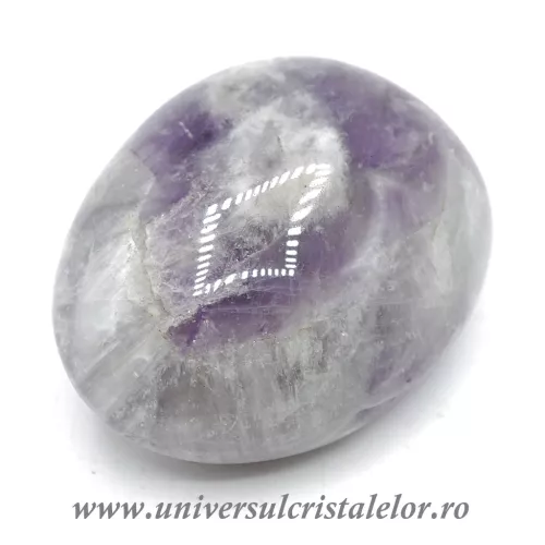 Ametist chevron polisat unicat m03