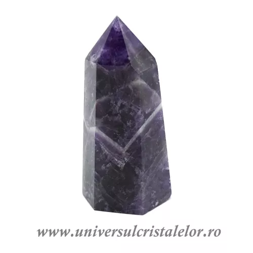 Ametist chevron varf cu baza unicat m05