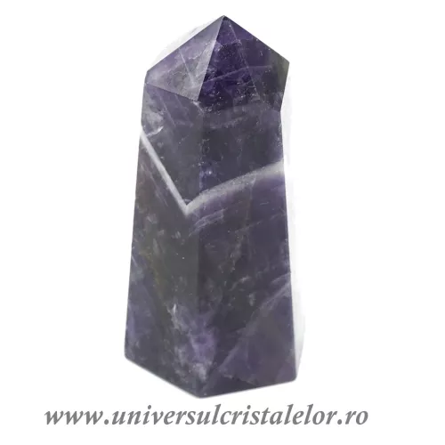 Ametist chevron varf cu baza unicat m03