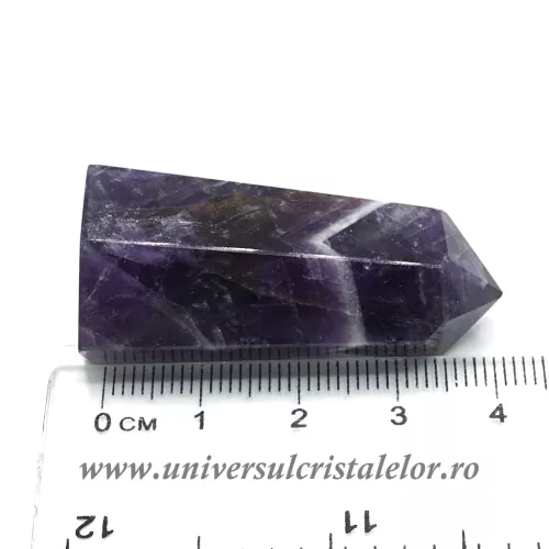 Ametist chevron varf cu baza unicat m03