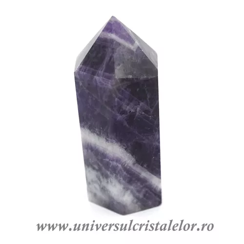 Ametist chevron varf cu baza unicat m03