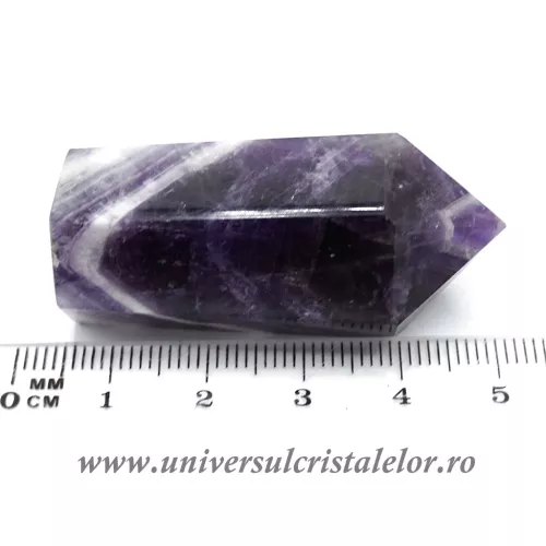 Ametist chevron varf cu baza unicat m03