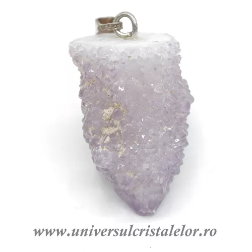 Pandantiv ametist cactus ( cuart spirit )