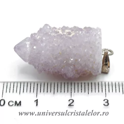 Pandantiv ametist cactus ( cuart spirit )