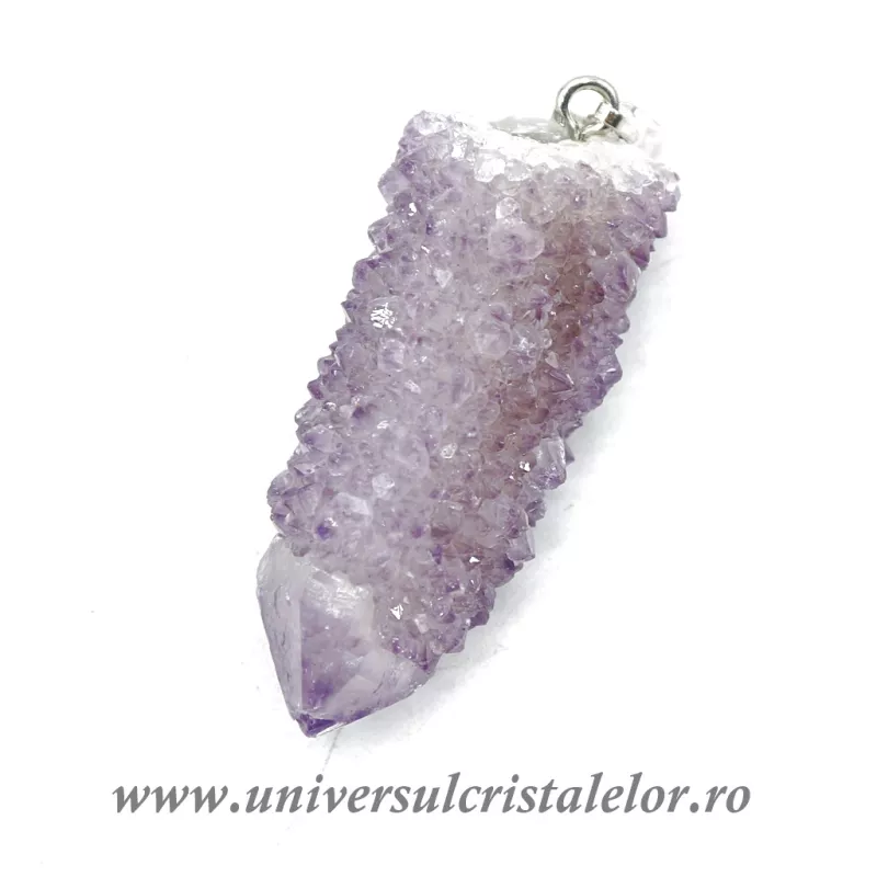 Pandantiv ametist cactus ( cuart spirit )