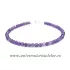Bratara ametist rotund fatetat - 3,5 mm