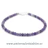 Bratara ametist rotund fatetat - 2,5 mm