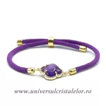 Bratara ametist trifoi reglabila