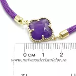 Bratara ametist trifoi reglabila