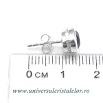 Cercei ametist oval fatetat -7/9 mm Cercei ametist oval fatetat -7/9 mm
