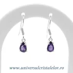 Cercei ametist lacrima fatetat -6/8 mm Cercei ametist lacrima fatetat -6/8 mm
