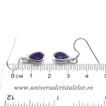 Cercei ametist lacrima fatetat - 7/10mm Cercei ametist lacrima fatetat - 7/10mm