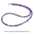 Colier ametist rotund fatetat - 4,1 mm