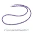 Colier ametist rotund fatetat - 3,5mm
