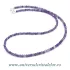 Colier ametist rotund fatetat - 2,5 mm