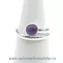 Inel ametist rotund reglabil