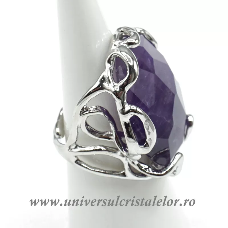 Inel ametist oval reglabil m3 Inel ametist oval reglabil m3