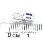 Pandantiv ametist rotund