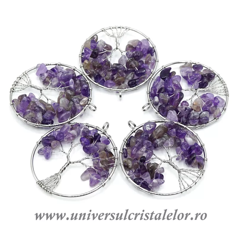 Pandantiv ametist pomisor m2