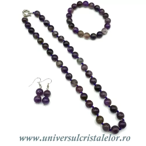 Set bijuterii ametist 10mm