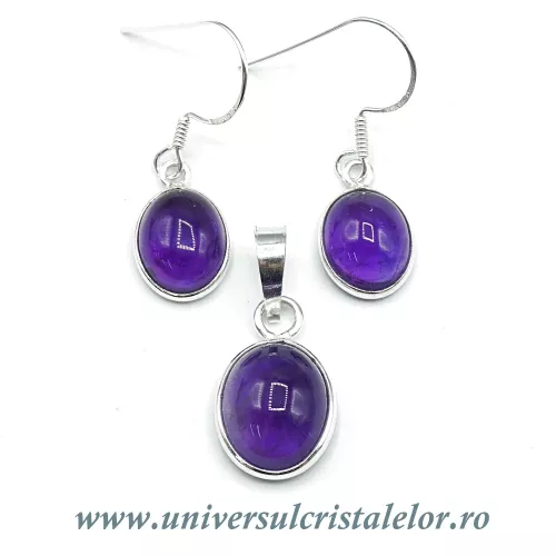 Set ametist oval Set ametist oval