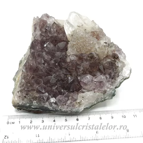 Ametist cu calcit mineral unicat m02 Ametist cu calcit mineral unicat m02