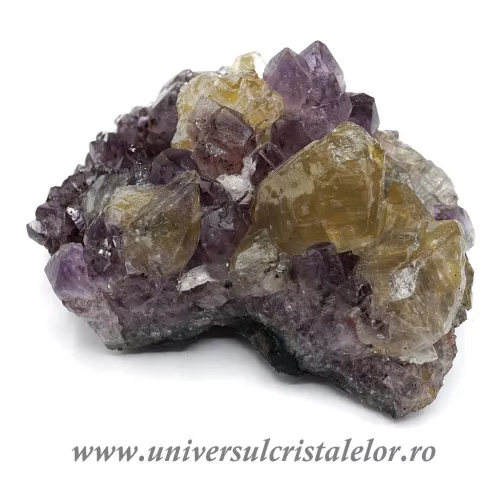 Ametist cu calcit mineral unicat m04