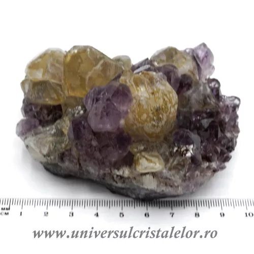 Ametist cu calcit mineral unicat m04
