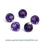 Ametist fatetat rotund 8 mm Ametist fatetat rotund 8 mm