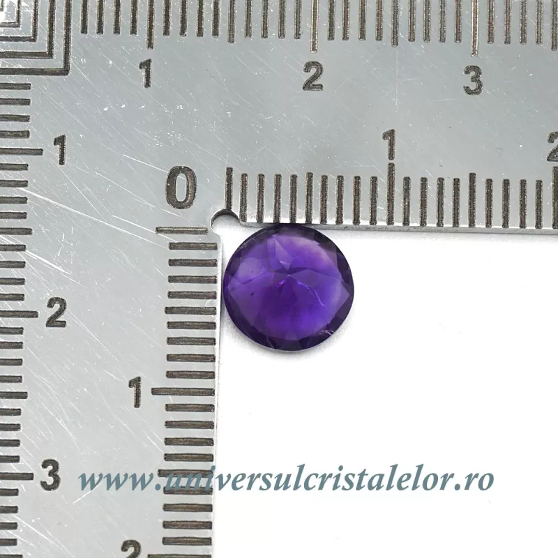 Ametist fatetat rotund 8 mm Ametist fatetat rotund 8 mm