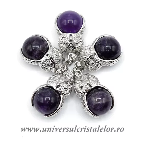 Pandantiv ametist sfera m2