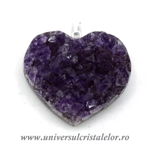 Pandantiv ametist inima m3