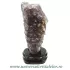 Ametist pe suport de lemn mineral unicat m02