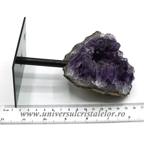 Ametist pe suport de metal mineral unicat m10 Ametist pe suport de metal mineral unicat m10
