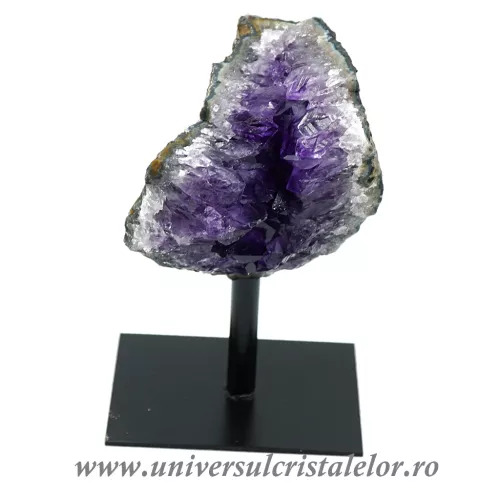 Ametist pe suport de metal mineral unicat m13
