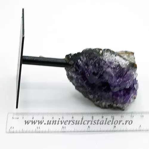 Ametist pe suport de metal mineral unicat m13