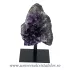 Ametist pe suport de metal mineral unicat m04